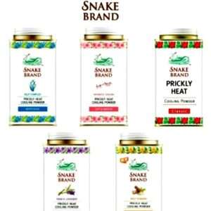 Heat Prickly Brand Snake Original Cooling Powder Body Skin Summer 140g