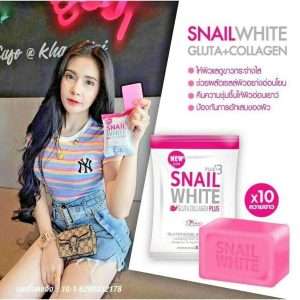 Snail White Glutathione Collagen Whitening Skin Anti Aging Soap Bar