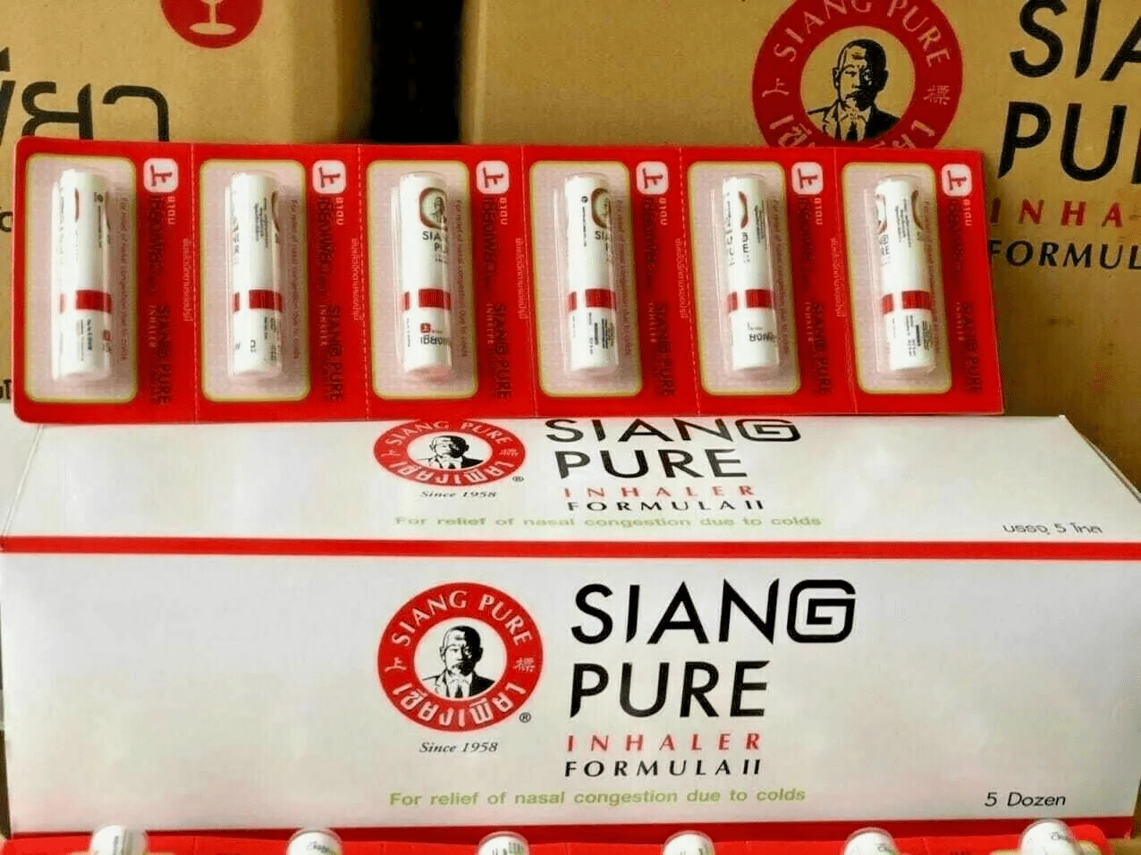 6 Siang Pure Eucalyptus Menthol Oil Inhaler Refresh Nasal Relief - Image 2