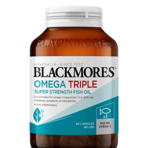 Blackmores Omega Triple Super Strength Concentrated Fish Oil 60 Capsules